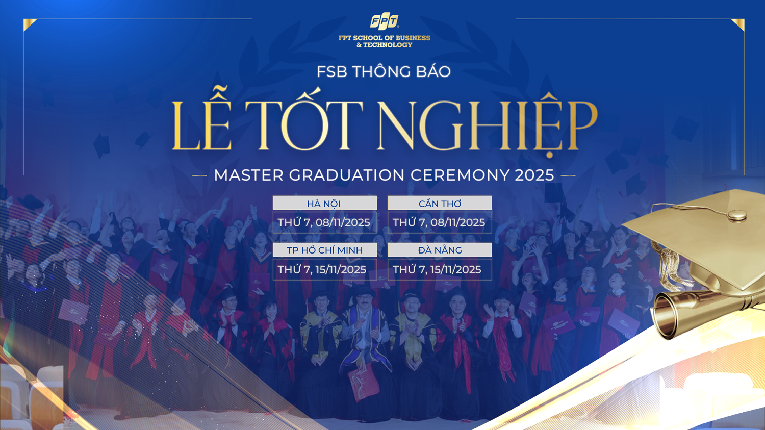 FSB Thông báo về việc Tổ chức Lễ Tốt nghiệp Thạc sĩ năm 2025