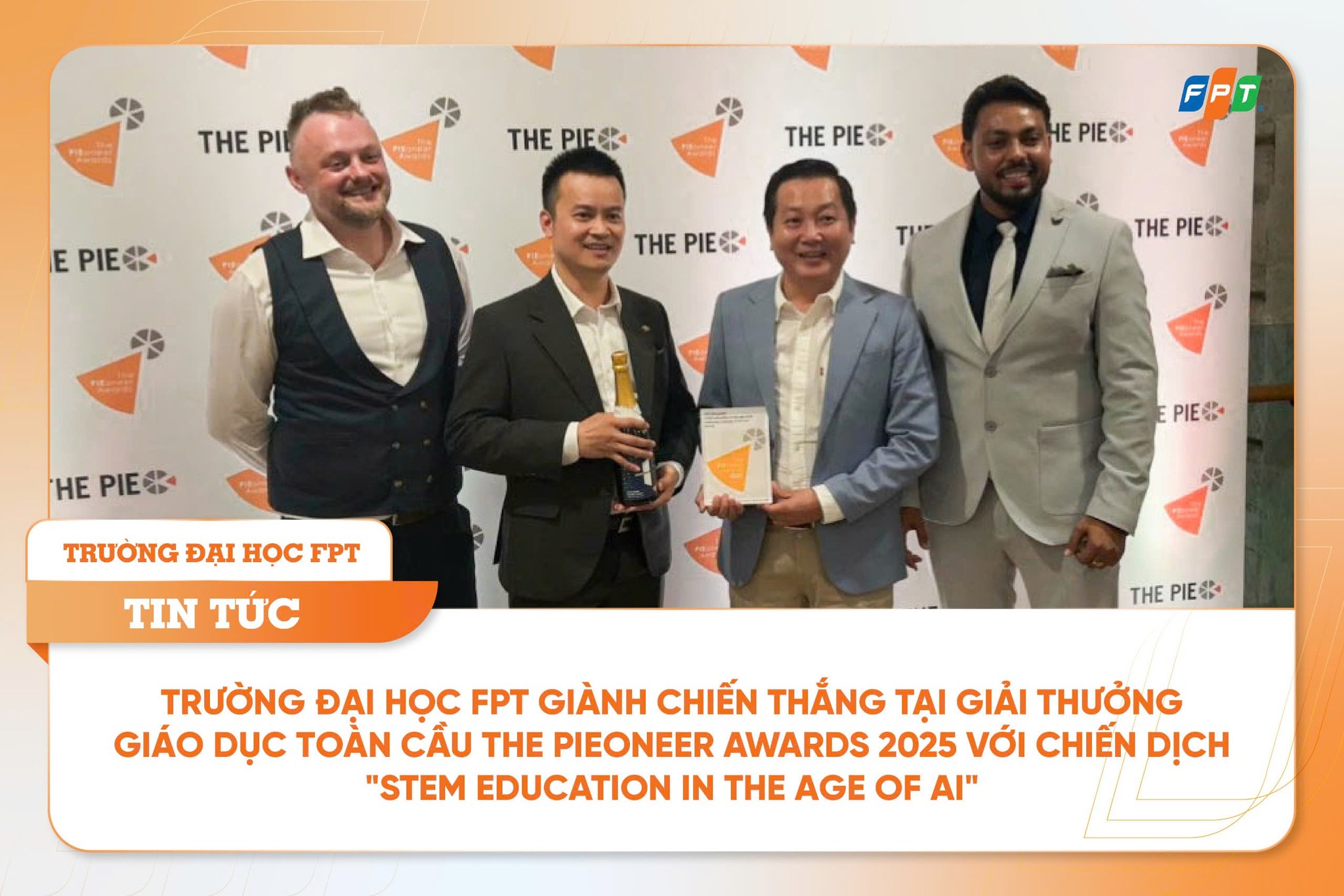 Trường Đại học FPT được vinh danh tại The PIEoneer Awards