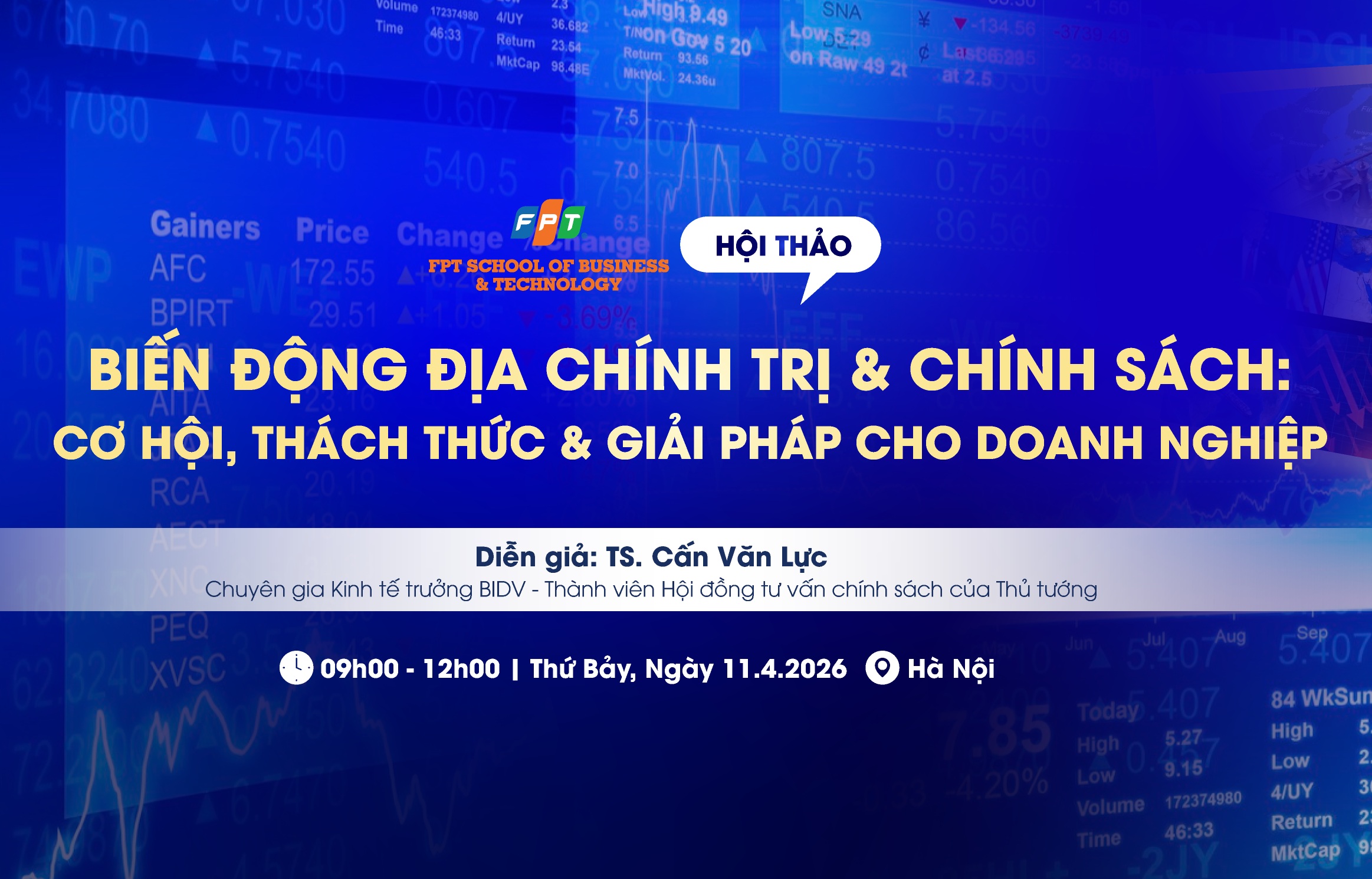 Hội thảo “Biến động địa chính trị và chính sách: Cơ hội, thách thức và giải pháp đối với doanh nghiệp” 