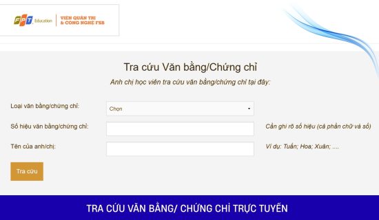 FSB triển khai hệ thống tra cứu văn bằng/chứng chỉ trực tuyến