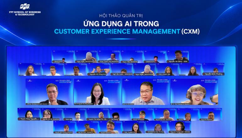 Hội thảo Quản trị “Ứng dụng AI trong Customer Experience Management” (CXM): Nâng tầm điểm chạm, kiến tạo lợi thế cạnh tranh