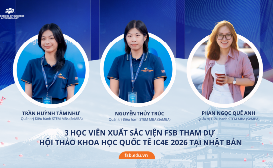 Học viên MBA FSB tham dự Hội thảo khoa học Quốc tế IC4e 2026 tại Nhật Bản