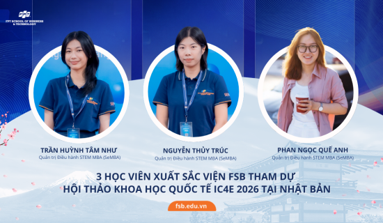 Học viên MBA FSB tham dự Hội thảo khoa học Quốc tế IC4e 2026 tại Nhật Bản