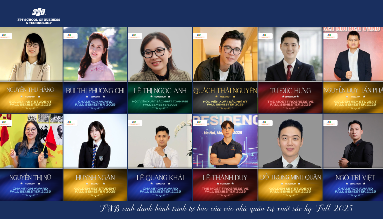 FSB vinh danh kỳ Fall 2025: Ghi nhận nỗ lực đáng tự hào của nhà quản trị xuất sắc